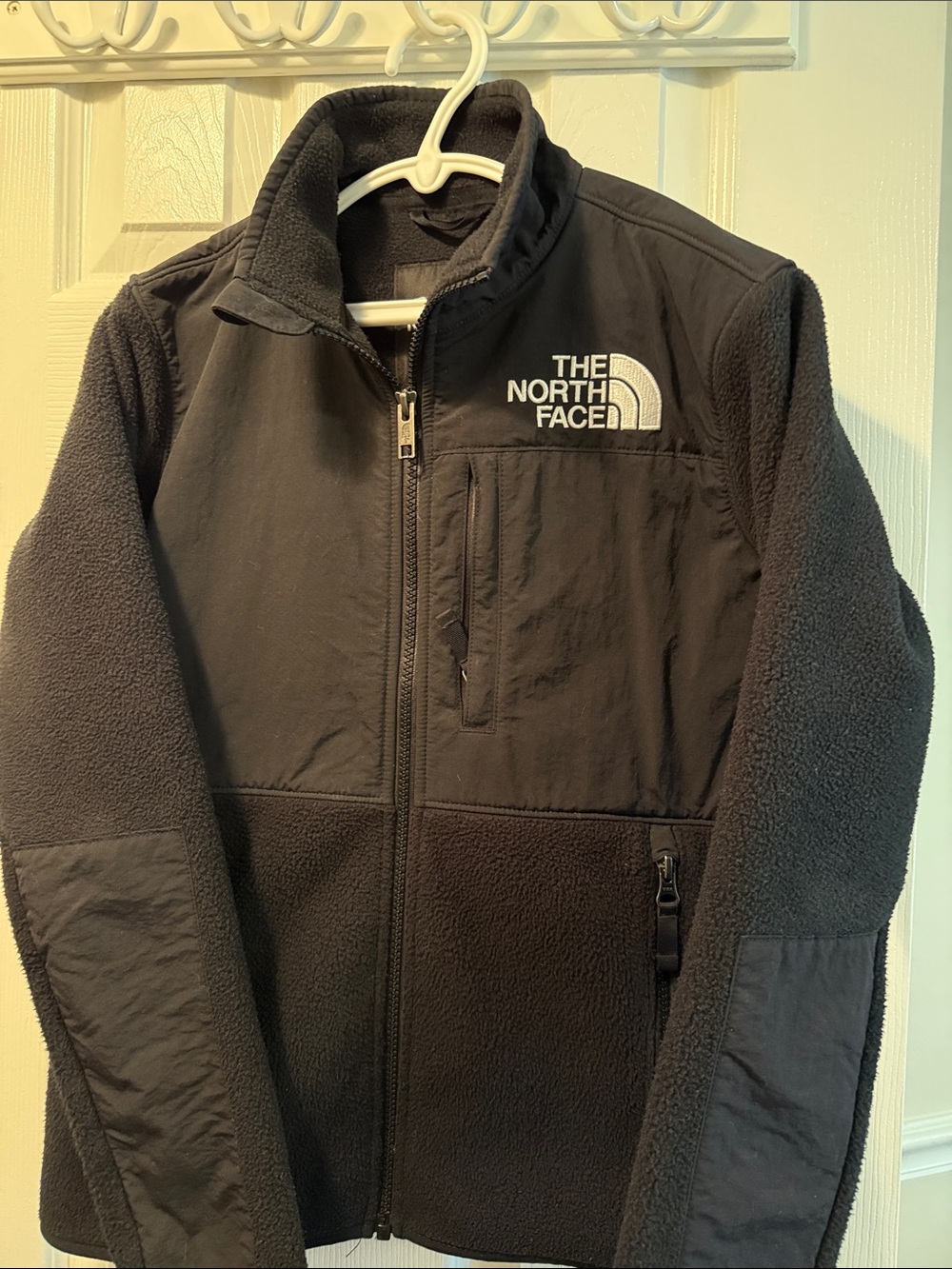 The North Face Black Fleece Jacket with Chest Logo